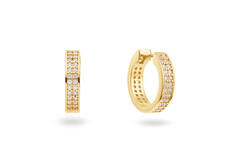  Earrings with folding clasp - Premium Hoops