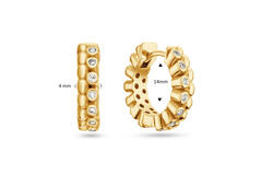  Ohrringe mit Clipverschluss - Premium Hoops
