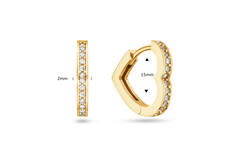  Klapoorringen - Premium Hoops - Hart