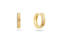  Earrings with folding clasp - Premium Hoops