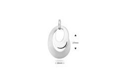  Pendants with stone - Oval - 16mm