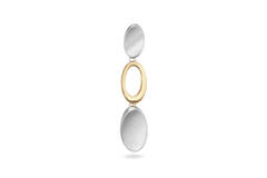  Pendants with stone - Oval - 9mm