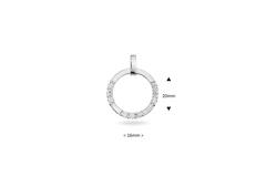  Pendants - Round - 16mm - 2cm