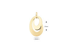  Pendentifs - Ovale - 16mm