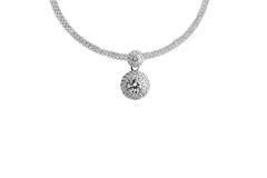  Colliers à pendentif - Argent - Zircone