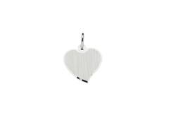 Engraved plates - Heart - 15mm