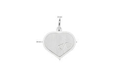  Engraved plates - Heart - 18mm