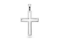 Kruis - 40x21mm - Zilver RD - Zirkonia - Open