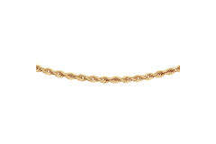  Collier à maillons - Cordon - 3mm - 45cm - 14k Or - 3.2gr