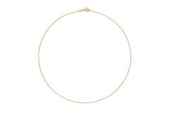  Colliers en longueur - Ancre - 0.75mm - 38cm - 14k Or