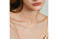  Colliers en longueur - Ancre - 0.75mm - 38cm - 14k Or