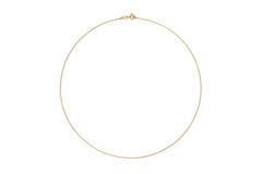  Colliers en longueur - Ancre - 0.75mm - 42cm - 14k Or