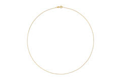  Long necklaces - Anchor - 0.75mm - 45cm - 14k Gold