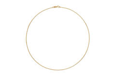  Long necklaces - Anchor - 1.35mm - 42cm - 14k Gold
