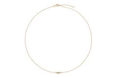  Necklaces with stone - Anchor - 14k Gold - 45cm