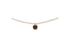  Necklaces with stone - Anchor - 14k Gold - 45cm