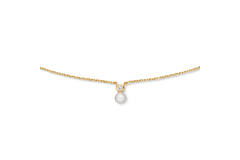  Colliers avec pierre - Rond - Ancre - 14k Or - 45cm