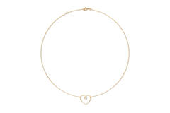  Collier - Hart - 14k Goud - 45cm