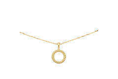  Collier - Rond - Anker - 14k Goud - 45cm