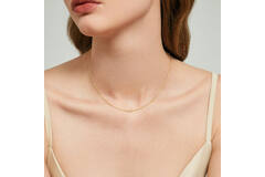  Schakelcollier - Druppel - Anker - 14k Goud - 45cm
