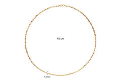  Collier - Fantasieschakel - 14k Goud - 45cm