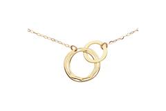  Collier - Cercle - Ancre - 14k Or - 45cm