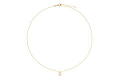  Necklaces with stone - Anchor - 14k Gold - 45cm