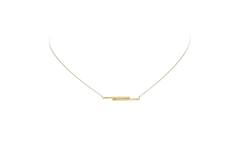  Collier - Dubbel staafje - Anker - Goud - 43cm