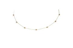  Necklaces with pendant - Balletjes - Anchor - 14k Gold - 43cm