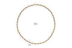  Ketten mit Anhänger - Cardano - 14k Gold - 47cm Elegant Strength - 