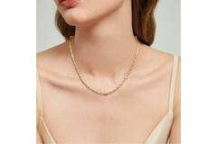  Schakelcollier - Fantasieschakel - 14k Goud - 50cm Elegant Strength - 
