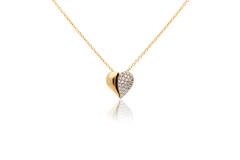  Necklaces with stone - 14k Gold - 45cm
