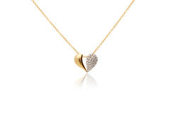  Necklaces with stone - 14k Gold - 45cm