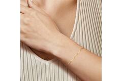  Bracelets à maillons - Plaquettes, barres, tiges - 4mm - 19cm