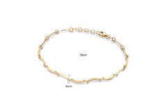  Bracelets à maillons - Plaquettes, barres, tiges - 4mm - 19cm