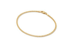  Gliederarmbänder - Fantasieglied - Oval - 2mm - 19cm