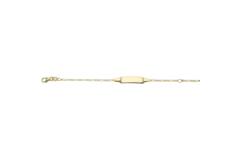  Plaatarmband - Figaro - Baby - 1mm - 12cm