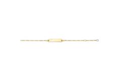  Plaatarmband - Figaro - Baby - 1mm - 14cm