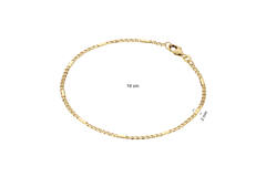  Bracelets à maillons - L'œil du faucon - 2mm - 19cm