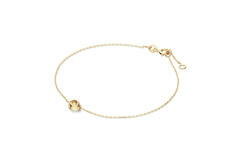  Schakelarmband - Anker - 2 Cirkels - 1mm - 19cm