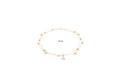  Gliederarmbänder - Anker - Bolletjes - 3mm - 19cm