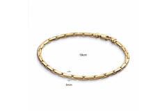  Link bracelets - Elegant Strength - Anchor - 3mm - 19cm