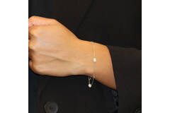  Pearl bracelets - Anchor - Hinge - Oval - 19cm