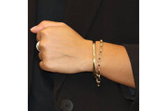  Bangle - Golden Armour Bangles - Scharnier - Ovaal - 5mm - Ø 60mm