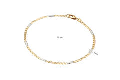  Gliederarmbänder - Falkenauge - 2.4mm - 19cm