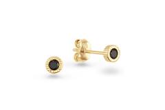  Ear studs - Round Zirconia - 