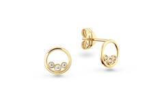  Boucles d'oreilles à puces Zircone - 