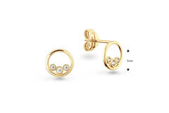  Boucles d'oreilles à puces Zircone - 