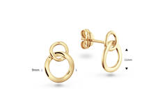  Boucles d'oreilles à puces - Rondjes