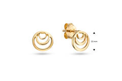  Boucles d'oreilles à puces - Rond